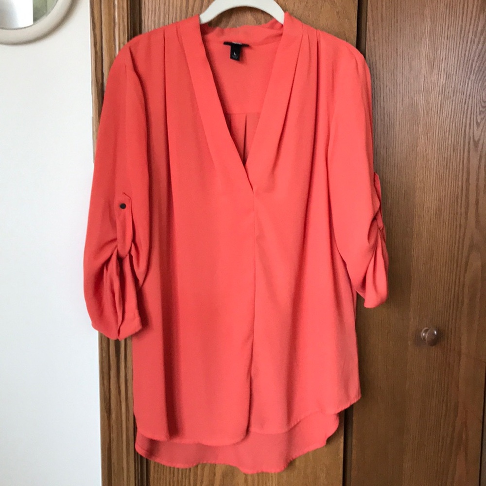 Burnt orange blouse
